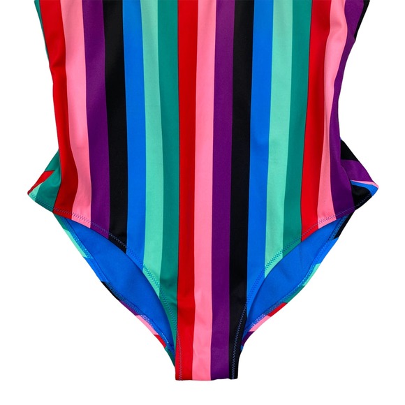 Old Navy Rainbow Striped One Piece Swimsuit - Picture 4 of 9